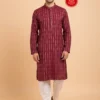 Self Stripe Design Kurta