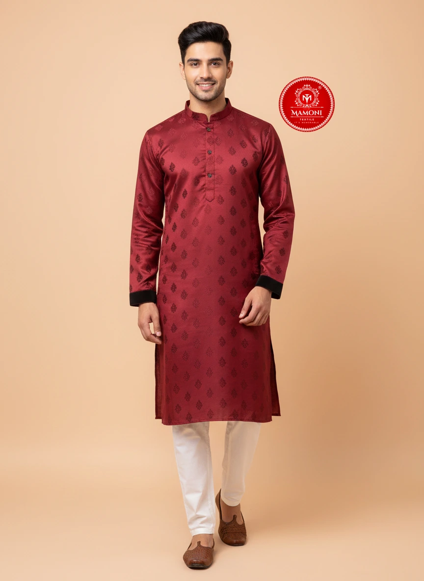 Elegant Dark Maroon Kurta