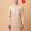 Royal Peach Embroidery Sherwani